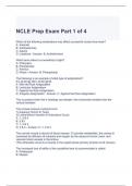 NCLE Prep Exam Part 1 of 1 Questions and Answers