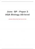 2023 June QP - Paper 2 AQA Biology AS-level