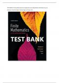 TEST BANK for Finite Mathematics & Its Applications plus MyLab Math 12th Edition by Larry 