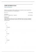 CHEM 133 Midterm Exam (American Millitary University)