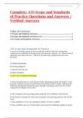 Complete; ATI Scope and Standards of Practice Questions and Answers / Verified Answers