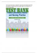 TEST BANK for Public Community Health and Nursing Practice 2nd Edition. Caring for Populations