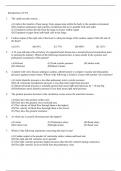 Anatomy and Physiology Cardiovascular System MCQs Answers 2023/24