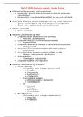 NURS 5334 Antimicrobials Study Guide