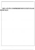 2023 ATI PN COMPREHENSIVE EXIT EXAM  WITH NGN