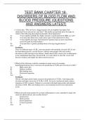 Package deal for HAPTER 18 DISORDERS OF BLOOD FLOW AND BLOOD PRESSURE EXAM TEST (STUDY GUIDE 2023-2024)