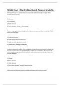 NR 222 Exam 1 Practice Questions & Answers Graded A+