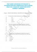 TEST BANK ADVANCED PHYSIOLOGY &  PATHOPHYSIOLOGY ESSENTIALS FOR CLINICAL  PRACTICE | EXAM SET QUESTIONS WITH  CORRECT ANSWERS