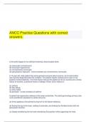      ANCC Practice Questions with correct answers.