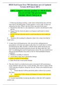 100% complete already graded A+ HESI EXIT EXAM OVER 700 QUESTIONS (MORE THAN 700 Q & A) 1. Following discharge teaching, a male client with duodenal ulcer tells the nurse the he will drink plenty of dairy products, such as milk, to help coat and protect h