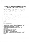 Maryville 612 Exam 1 workbook multiple choice Questions With Complete Solutions.