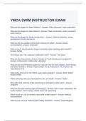 YMCA SWIM INSTRUCTOR EXAM QUESTIONS AND ANSWERS