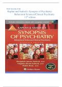 Kaplan and Sadock's Synopsis of Psychiatry: Behavioral Sciences/Clinical Psychiatry Eleventh Edition