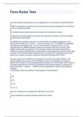 Finra Rules Test Questions and Answer Fully solved