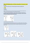 WGU C785 Biochemistry Unit Exam Questions & Answers Latest 2024/2025