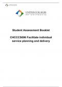 CHCCCS006 Facilitate individual service planning and delivery 