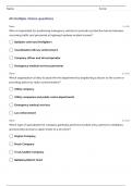 INTERNATIONAL FIRE SERVICE TRAINING ASSOCIATION (IFSTA) TEST 9 QUESTIONS WITH 100% CORRECT ANSWERS | ALREADY GRADED A+ 