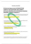 Ati pharmacology proctored EXAM RETAKE COMPLETE 180 QUESTIONS AND CORRECT  DETAILED ANSWERS WITH RATIONALES (VERIFIED  ANSWERS) |ALREADY GRADED A