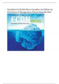 Test Bank for ECON Micro Canadian 1st Edition by McEachern O Shaughnessy Altman Boamah Moir