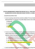 ATI RN COMPREHENSIVE PREDICTOR RETAKE Q & As LATEST RETAKE EXAM GUARANTEED SUCCESS 2022/2023 HIGHLY RATED A+ SCORE (NGN)