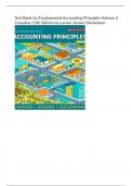 Test Bank for Fundamental Accounting Principles Volume 2 Canadian 15th Edition by Larson Jensen