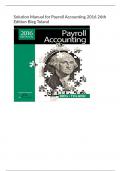 Solution Manual for Payroll Accounting 2016 26th Edition Bieg Toland