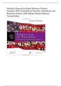 Solution Manual for South Western Federal  Taxation 2017 Essentials of Taxation Individuals and  Business Entities 20th Edition Raabe Maloney  Young Nellen