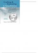 Crafting & Executing Strategy The Quest for Competitive Advantage Concepts and Cases 21st Edition By Arthur A. Thompson Jr -Test Bank