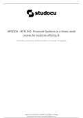 BFN304 - BFN 304: Financial Systems is a three credit course for students offering B.