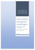 Samenvatting Strategische Marketingplanning ( 1 )