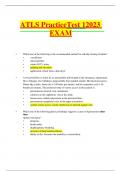 ATLS Practice Test 12023 EXAM