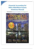 Financial Accounting for MBAs 8thEdition Easton Solutions Manual