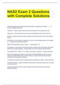 NAS2 Exam 2 Questions with Complete Solutions