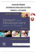 TEST BANK For Growth and Development Across the Lifespan, 3rd Edition By Gloria Leifer; Eve Fleck, Verified Chapters 1 - 16, Complete Newest Version