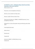 PATHO370 - WCU - Pathophysiology Final Exam Study Questions with correct answers