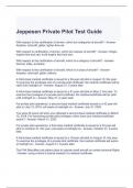 Jeppesen Private Pilot Test Guide with complete solutions