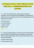 ATI RN PHARMACOLOGY A, B, EXAM & RETAKE FINALS 2023 ( PACKAGE DEAL ) WITH NGN A  VERIFIED QUESTIONS AND ANSWERS