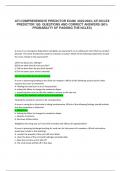 ATI COMPREHENSIVE PREDICTOR EXAM 2022/2023| ATI NCLEX PREDICTOR 180 QUESTIONS AND CORRECT ANSWERS (90% PROBABILITY OF PASSING THE NCLEX) Nurses caring for a client whose 1 day postop following a Hypophysectomy for the removal of the pituitary tumor. Which