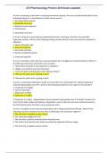 ATI Pharmacology Proctor 2019/exam updated A nurse is assessing a client who is receiving intravenous therapy. The nurse should identify which of the following findings as a manifestation of fluid volume excess? a. Decreased bowel sounds b. Distended neck