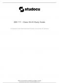 MIS 111 - Class 35-40 Study Guide