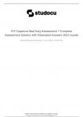 ATI Capstone Med Surg Assessment 1 Complete Assessment Solution with Rationaled Answers 2023