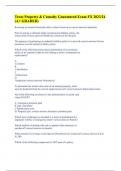 Texas Property & Casualty Guaranteed Exam FX 2023/24 (A+ GRADED)