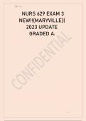 NURS 629 EXAM 3 NEW!!(MARYVILLE) 2023.