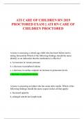 ATI CARE OF CHILDREN RN 2019  PROCTORED EXAM || ATI RN CARE OF  CHILDREN PROCTORED