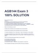 bundle for AGB FINAL EXAMS with correct answers