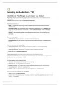 BLOK 2: Inleiding Methodenleer + Sociale Psychologie