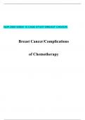  NUR 2065 WEEK 12 CASE STUDY BREAST CANCER.       Breast Cancer/Complications of Chemotherapy  