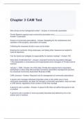 Chapter 3 CAM Test Questions and Answers