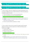 NURSING 5308 ATI Fundamental Exam solution with Rationales A+ Guaranteed Success New Update 2023-2024.docx