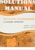 SOLUTIONS & INSTRUCTOR MANUAL for Electronics Fundamentals: A Systems Approach 1st Edition by Thomas Floyd and David Buchla. | All 21 Chapters